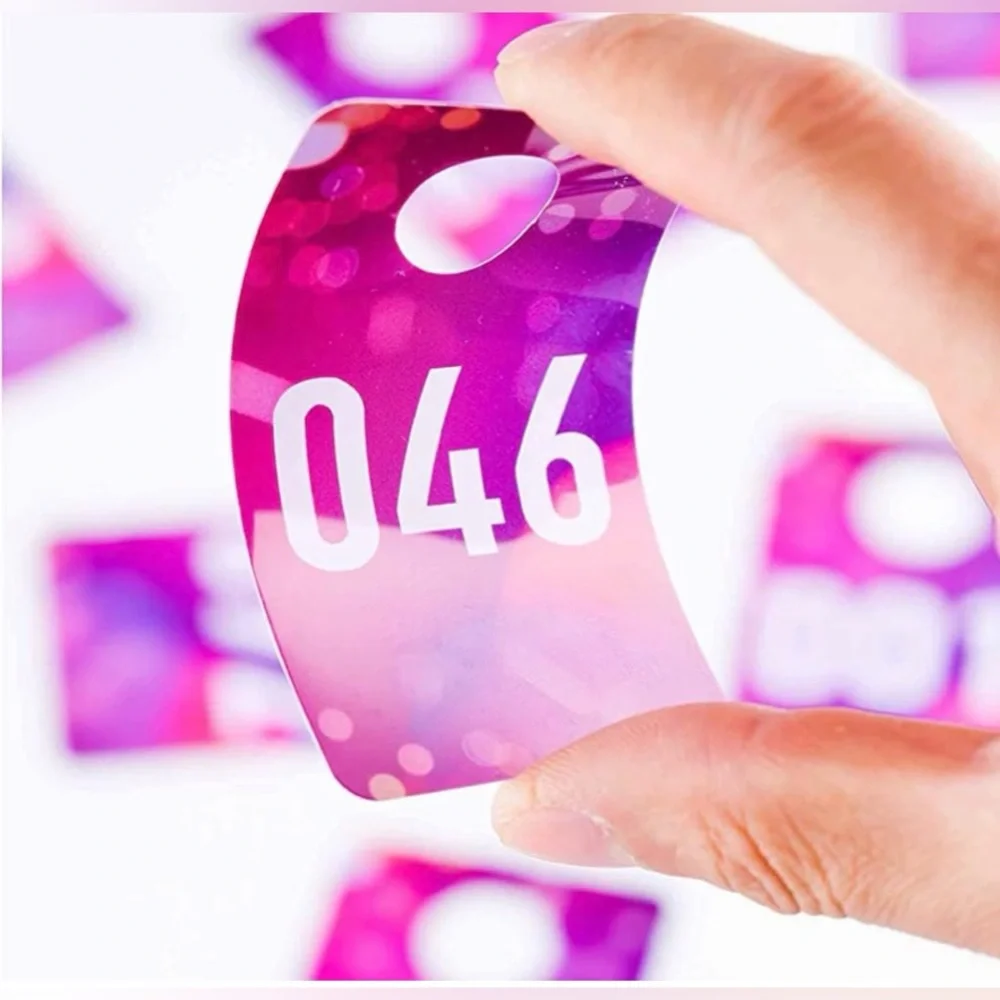 101 to 200 Closet Numbers White/Pink
